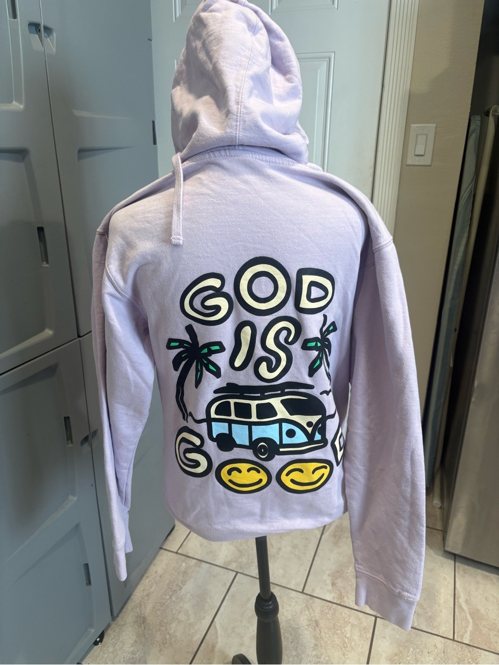Lilac Graphic Pullover Hoodie - God Is Good